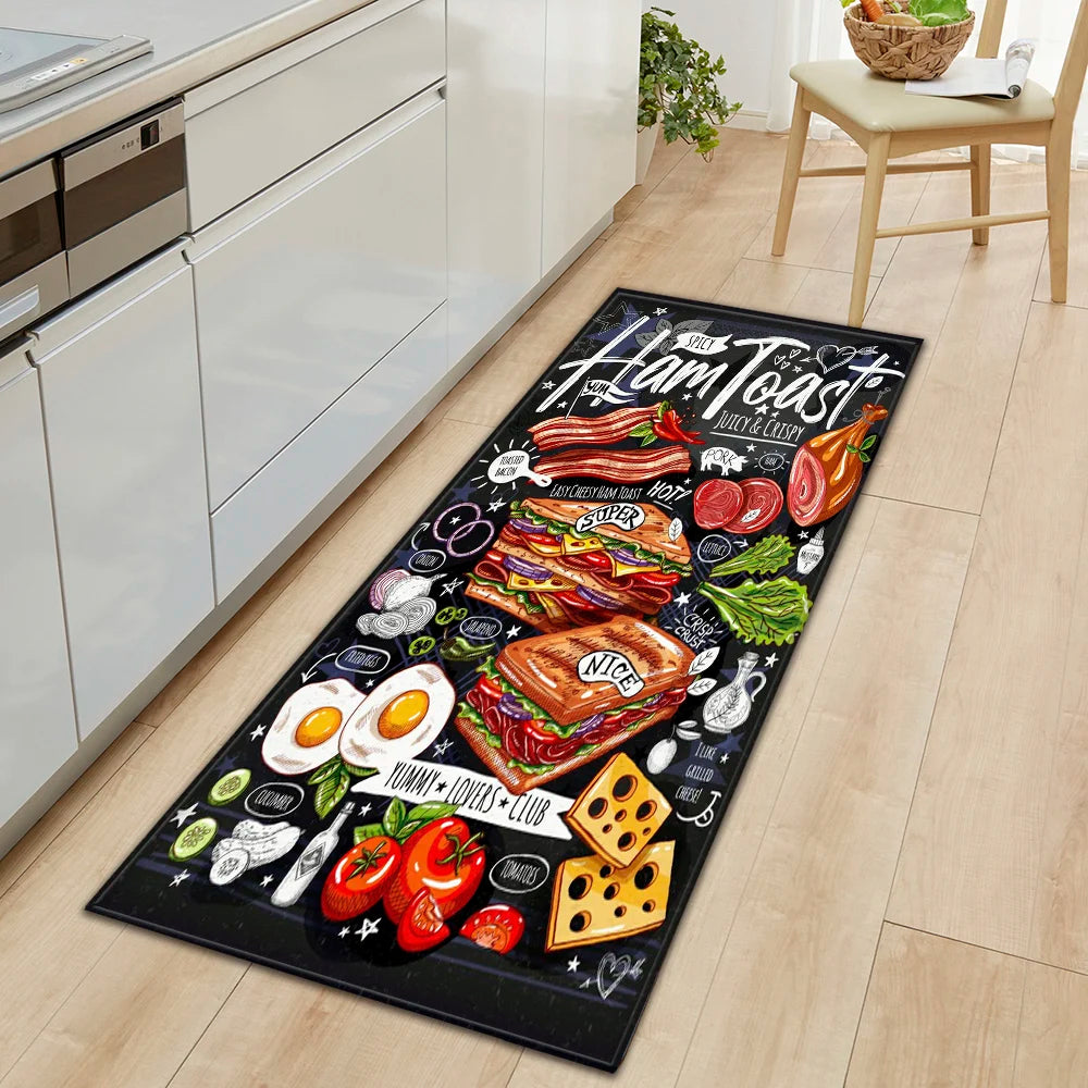 High-End Kitchen Rug Waterproof Non-Slip Washable Entrance Doormat
