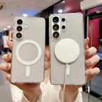 Magnetic Clear MagSafe Case for Samsung Galaxy S21 S22 S23 S24 S25 S26