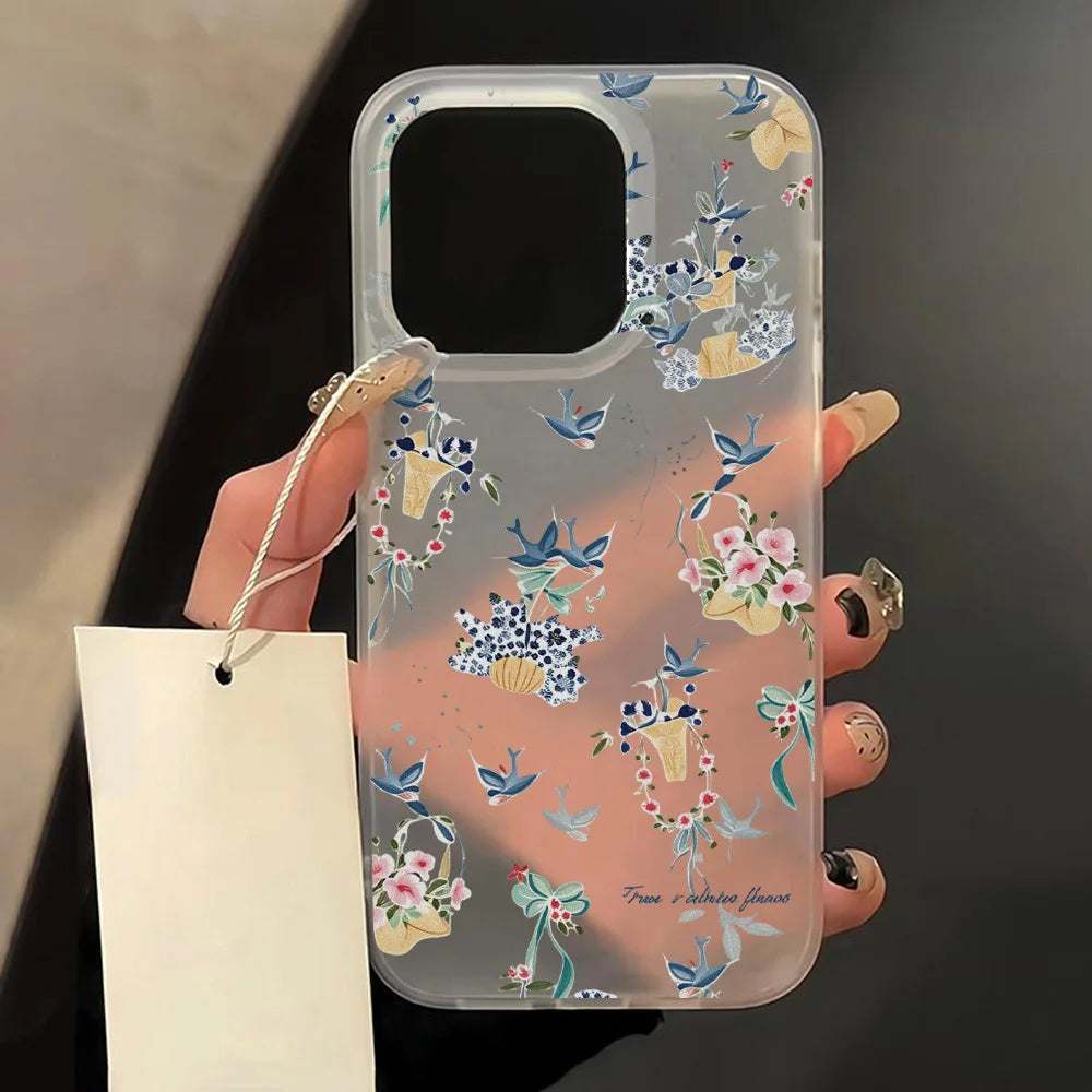 Transparent Matte Case for iPhone 11 12 13 14 15 16 17 Pro Max