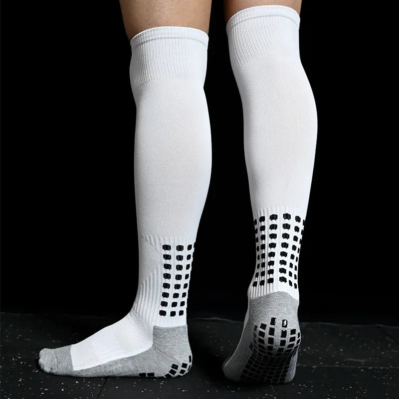 Football Grip Socks Anti Slip Silicone Calf Soccer Sports Socks