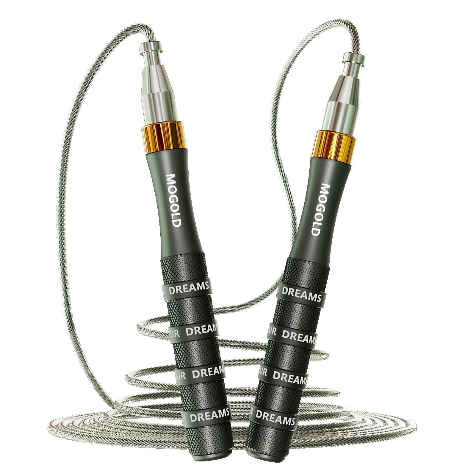 Self-Locking Bearing Skipping Rope Aluminium Handle Adjustable Speed