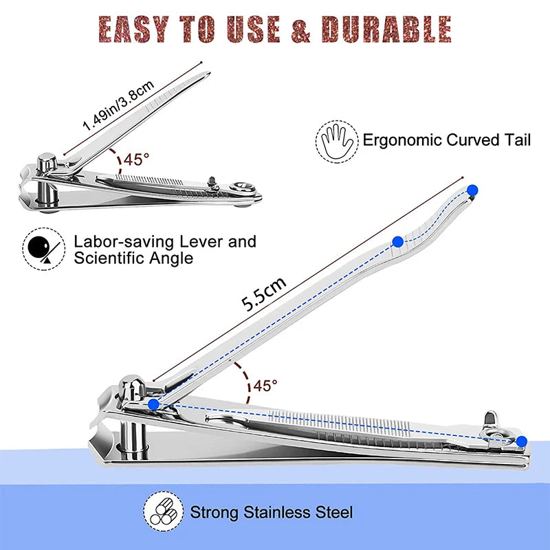 Stainless Steel Nail Clipper Fingernail & Toenail