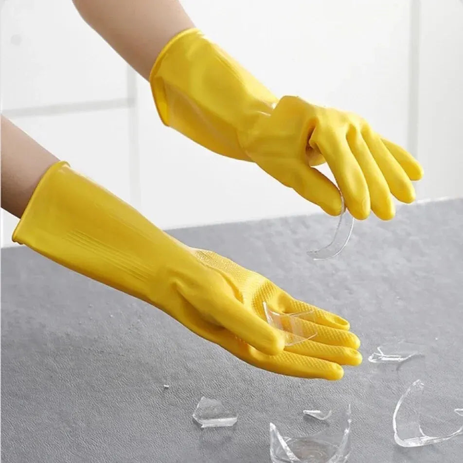 Latex Dishwashing Gloves Waterproof Kitchen Gloves
