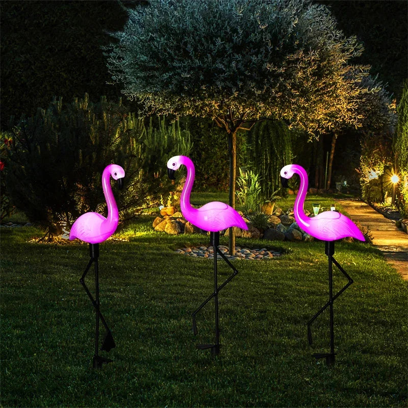 Flamingo Solar Garden Light Waterproof LED Stake
