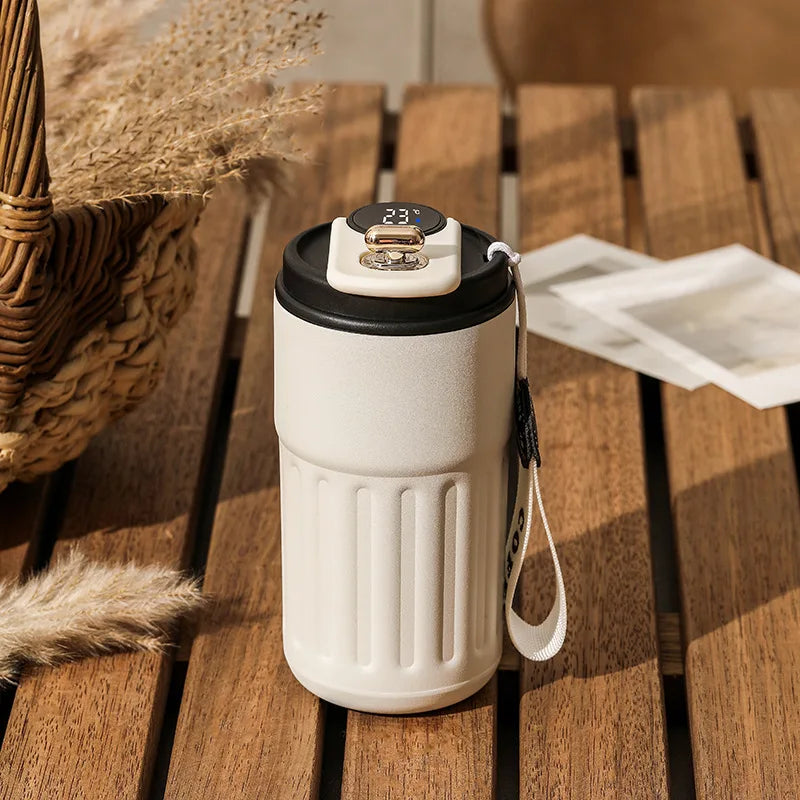 450ml Stainless Steel Thermo Water Bottle LED Temperature Display Mug