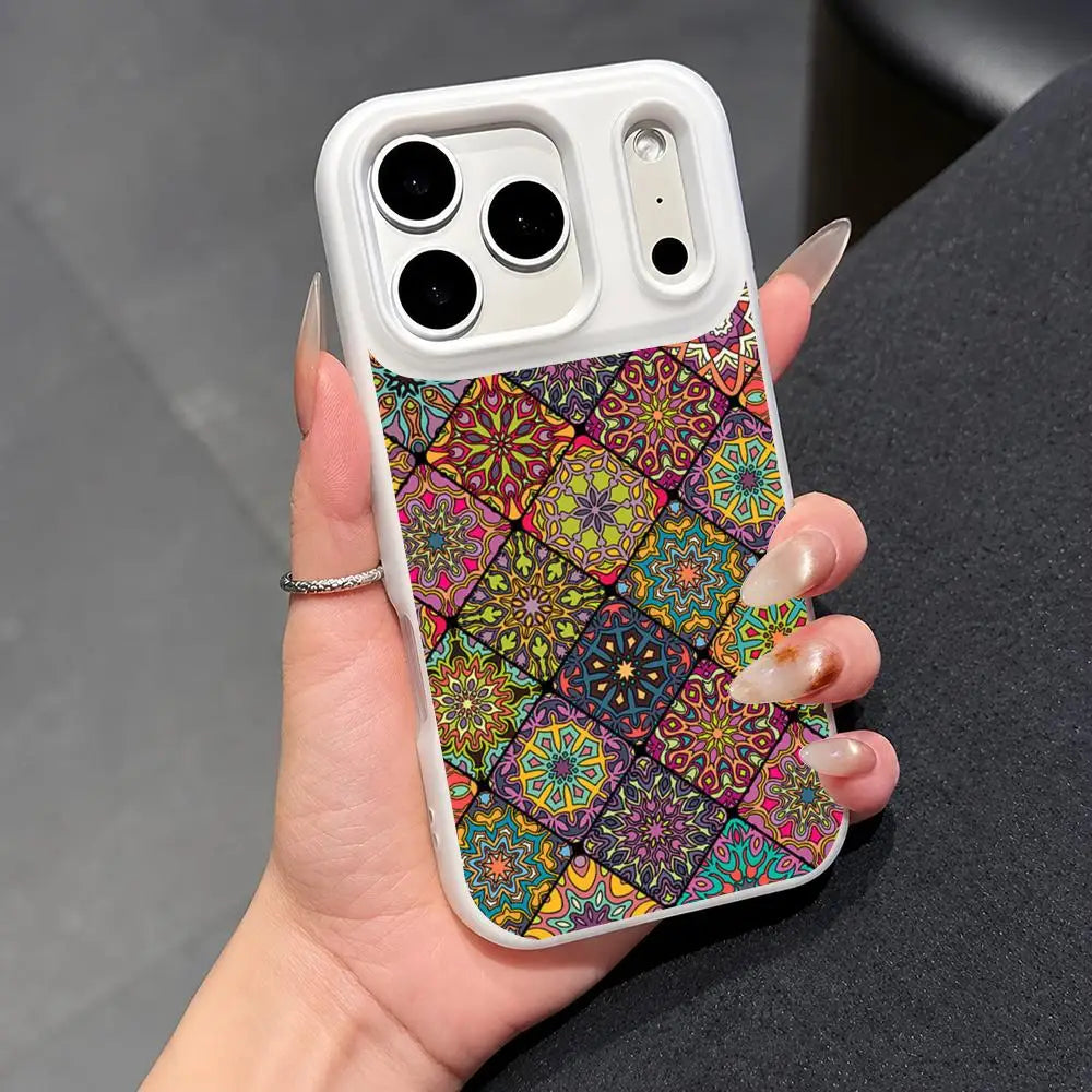 Colorful pattern Mandala Case for iPhone 17 16 15 14 13 12 Pro Max