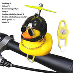 Cartoon Yellow Duck Bike Bell LED Helmet Duck Bicycle Accessory