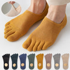 Men’s Toe Socks Breathable Anti Sweat Casual Finger Socks 3 Pairs