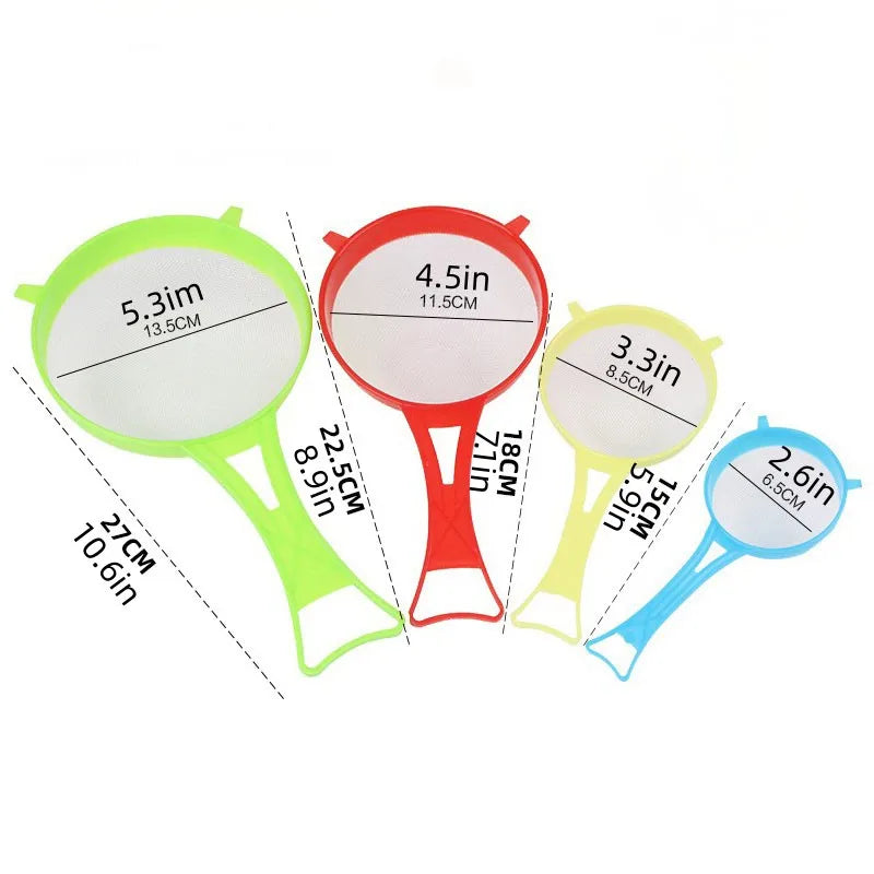 4PCS Mesh Strainer Set Tea, Juice & Flour Filter