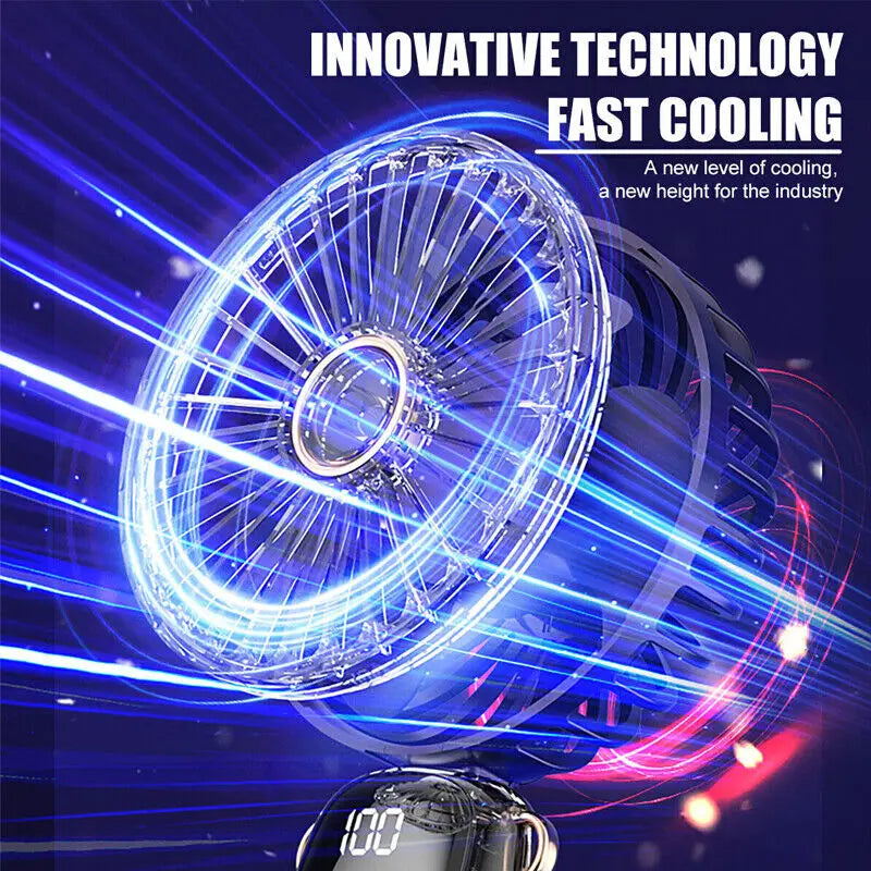 Portable Mini Folding Desk Fan USB Rechargeable Cooling Cooler Fan