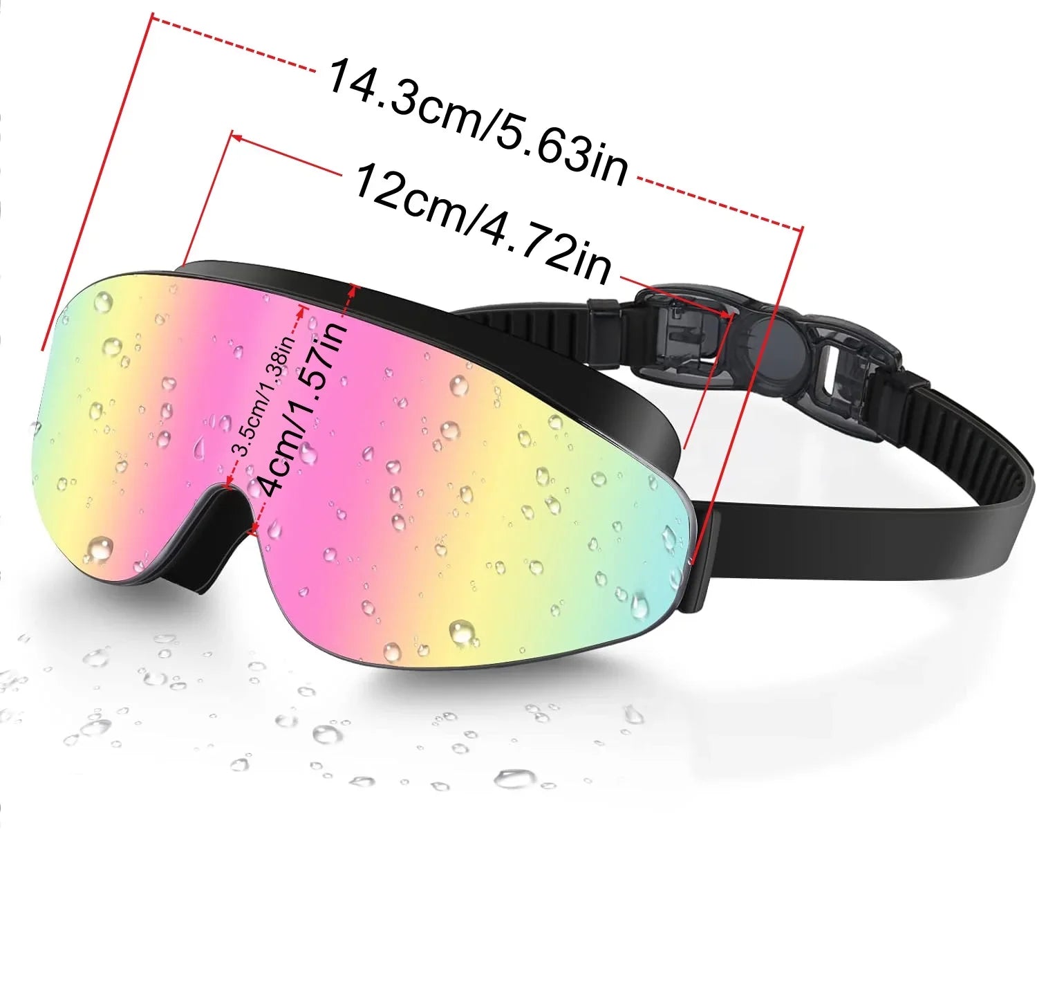 Kids Polarized Swim Goggles UK | Anti-Fog Wide View No-Leak Swimming Glasses Age 4–16
