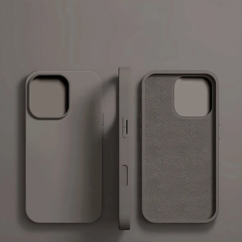 Original Liquid Silicone Case for iPhone 17 16 15 14 13 12 11 Pro Max