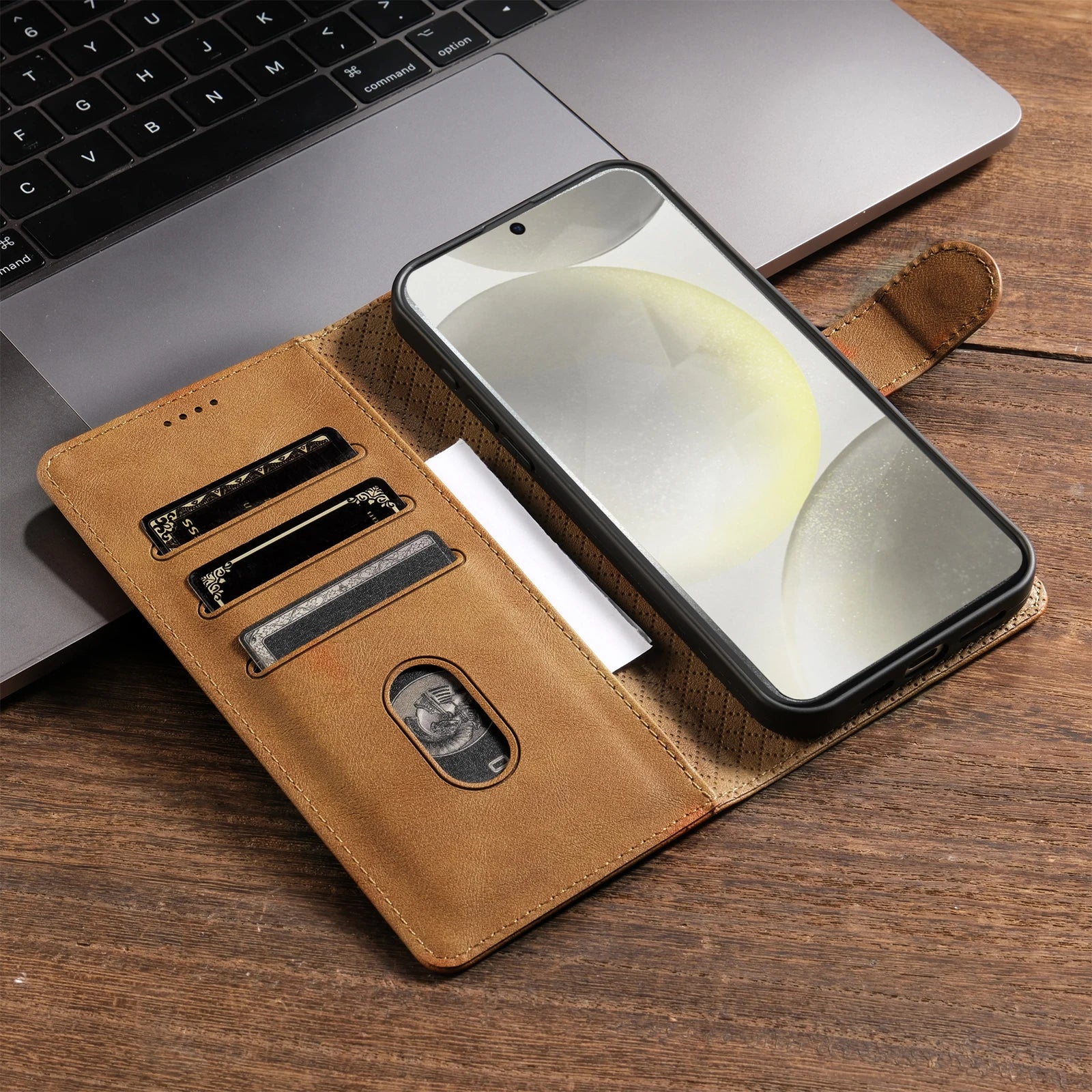 Business Leather Wallet Case for Samsung Galaxy S22 S23 S24 S25 S26 Secondary image