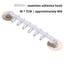 White Suction Cup Hook Rack 6-Row No-Drill Corner Wall Hanger