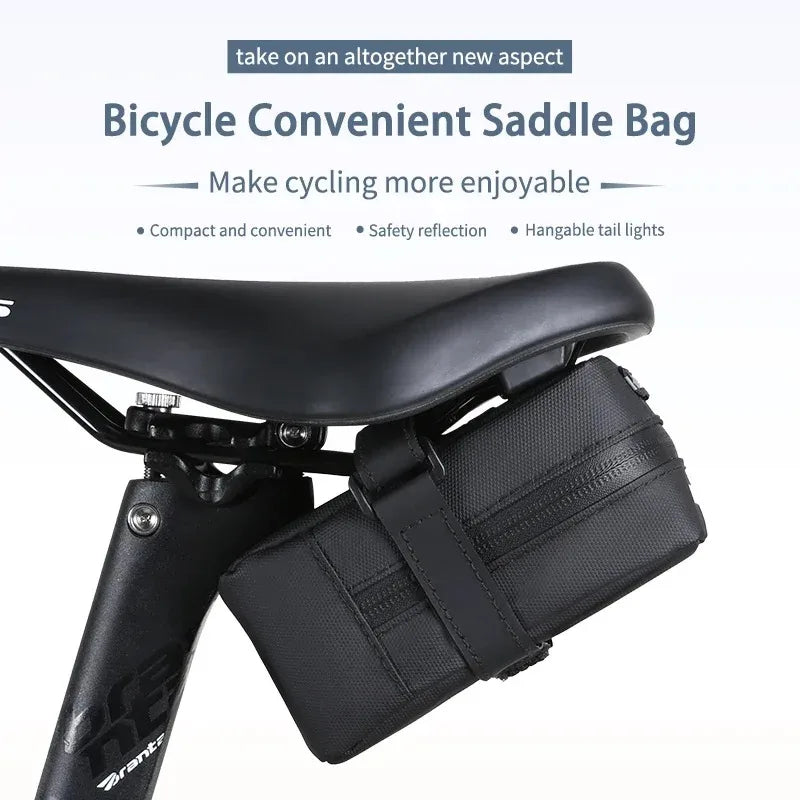 ESLNF Bicycle Bag Large Capacity Tail Rear Cycling Rear Seat Waterproof Saddle Bag MTB Road Bicycle Storage Bag Bike Accessories Secondary image