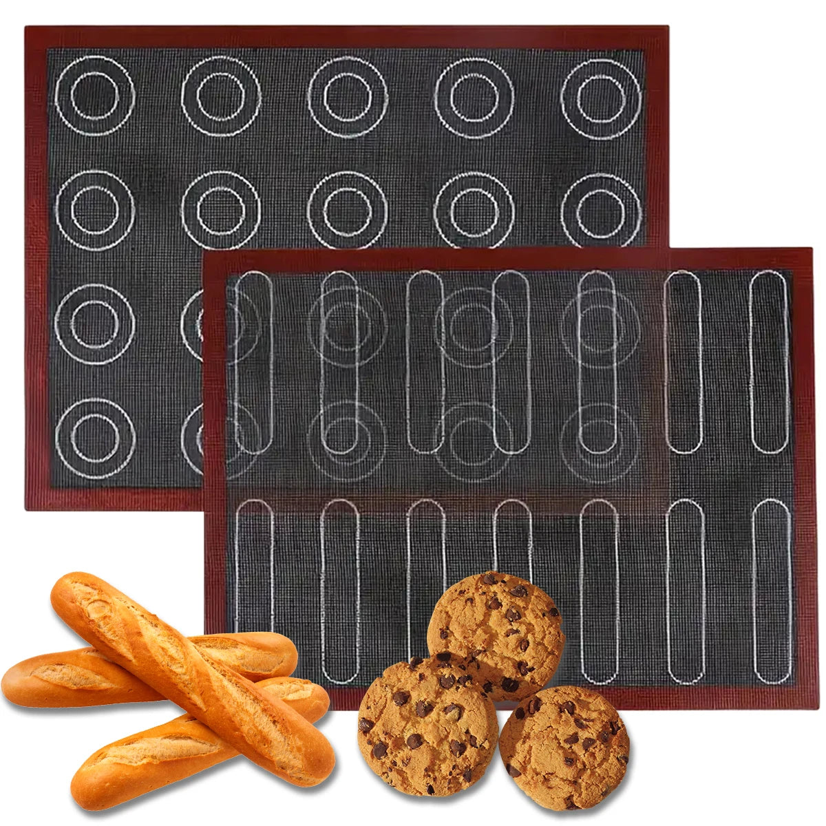 Silicone Baking Mat Perforated Non-Stick Oven Liner for Cookies & Macarons