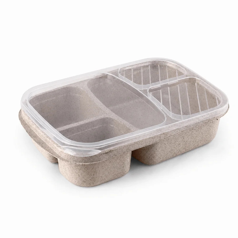 Eco-Friendly Wheat Straw Lunch Box Portable Compartment Food Storage Box
