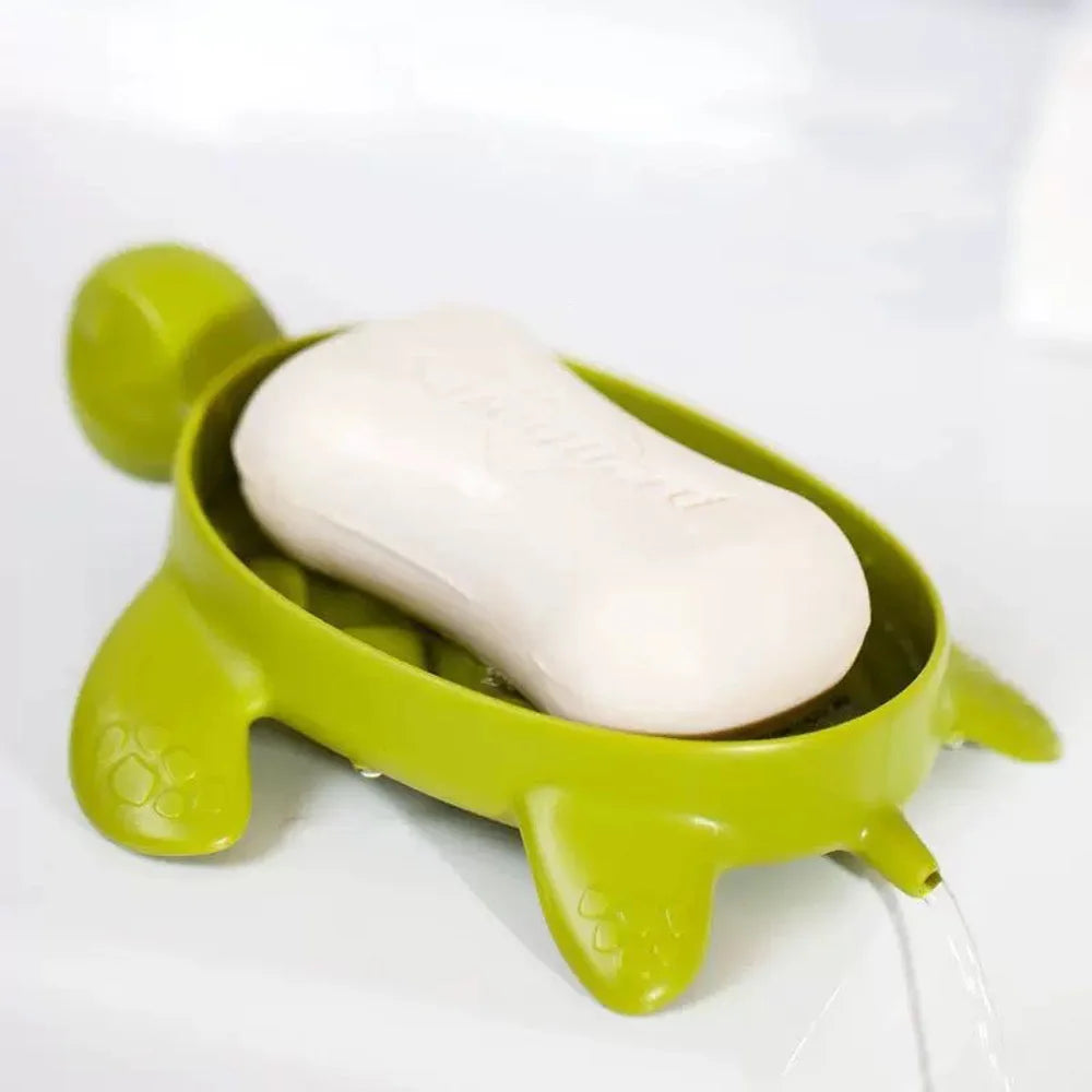 Turtle Soap Box – Creative Bathroom Soap Holder Rack 1/2/3PCS Storage
