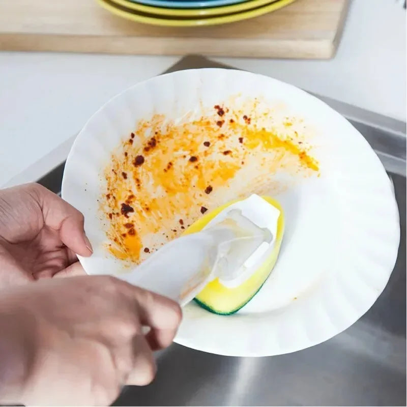 Replaceable Sponge Cleaning Brush Dish & Sink Brush