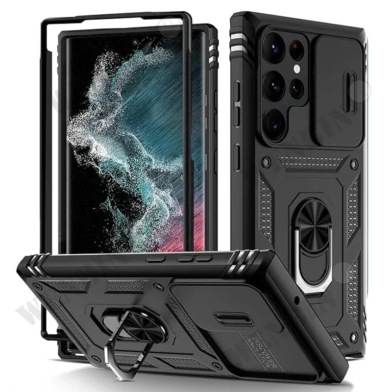 Heavy Duty Kickstand Case for Samsung Galaxy S23 S24 S25 S26