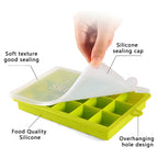 Large Silicone Ice Cube Tray Jumbo Square Ice Maker Mold (4–24 Grid)