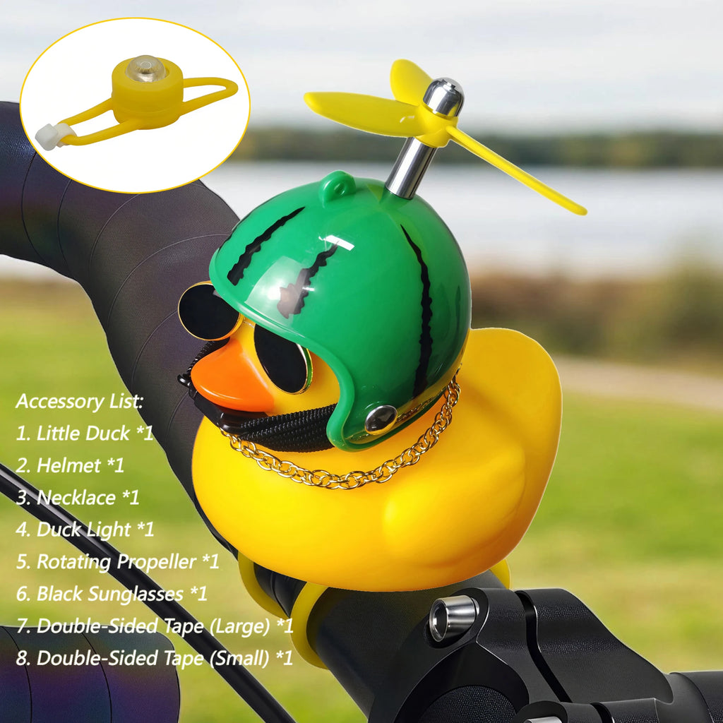 Yellow Duck Bicycle Bell Cute Cartoon Duck Bike Light Accessory