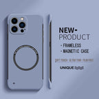 Magnetic Frameless Case for iPhone 15 14 13 12 11 Pro Max