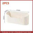 Wall-Mounted Adhesive Storage Rack Under Sink Cabinet Organizer