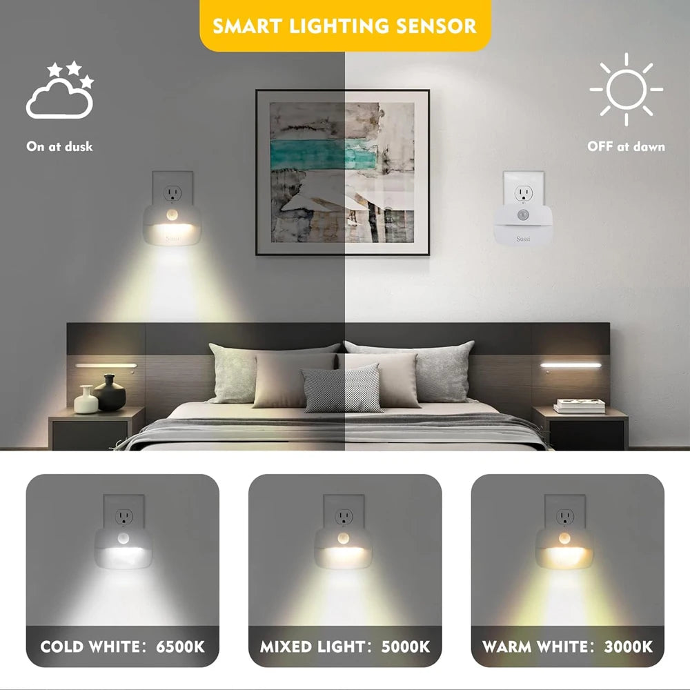 LED Night Light with Dimmer for Baby & Bedroom Lighting