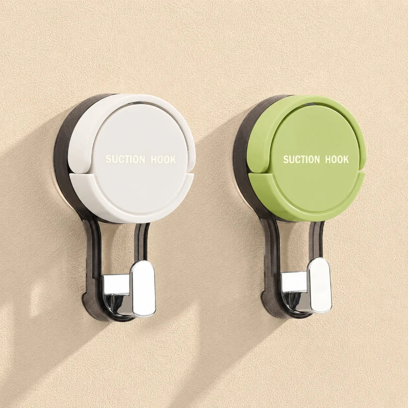 Suction Cup Wall Hooks Reusable No-Drill Towel & Clothes Hooks