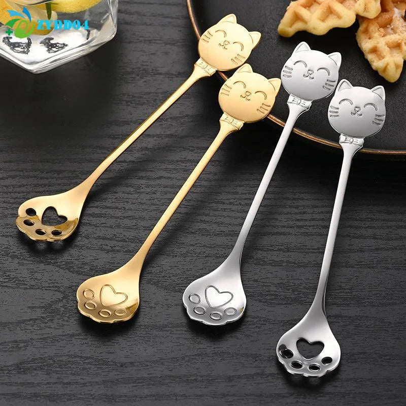 Cat Claw Spoon Stainless Steel – Cute Coffee, Tea & Dessert Mixing Spoon