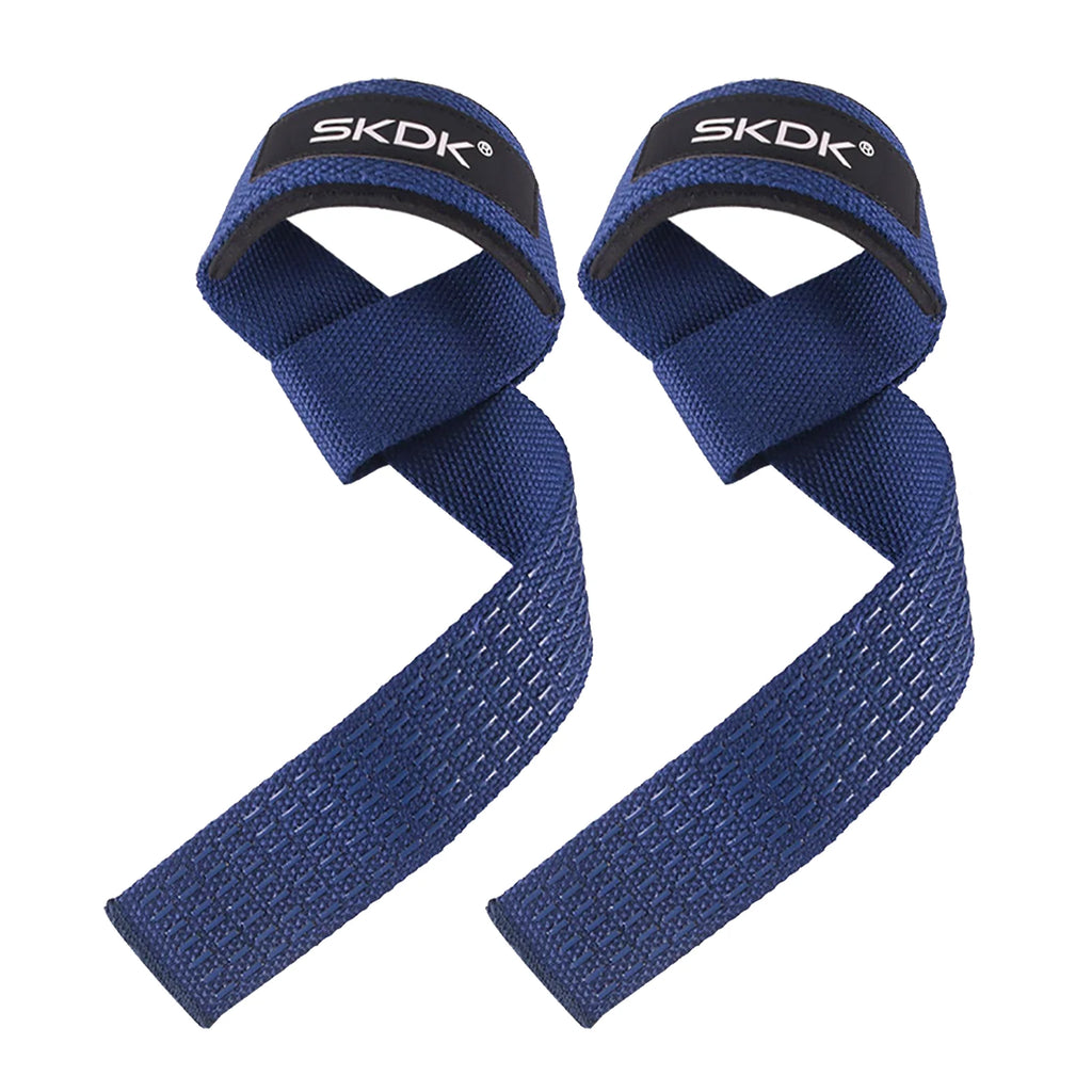 Silicone Gym Hand Grips Lifting Straps Deadlift Wrist Support Pair