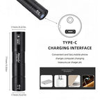 365nm UV Flashlight USB Rechargeable Detection Torch