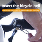 Curved Handlebar Plug Bicycle Bell 80dB Loud Waterproof Bike Ring