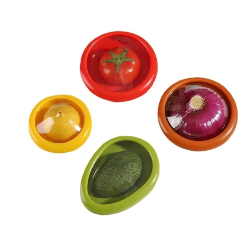 Silicone Fruit & Vegetable Storage Box Stackable Leakproof Food Container Set