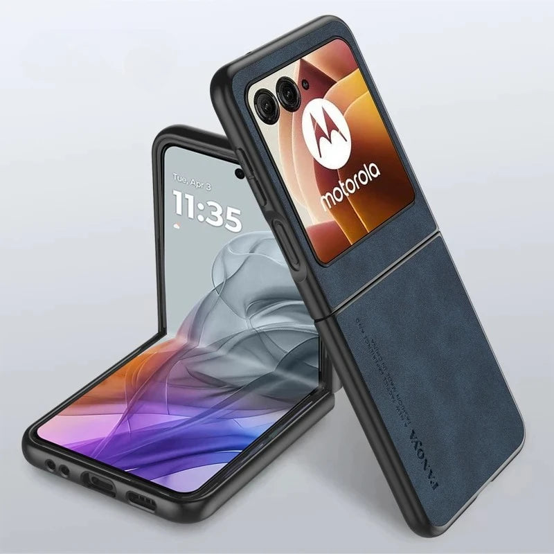 PU Leather Matte Case for Motorola Razr 70 60  50 & 40 Ultra