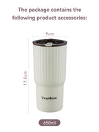 WORTHBUY Cute Bear Water Cup Leak Proof Portable Travel Tumbler