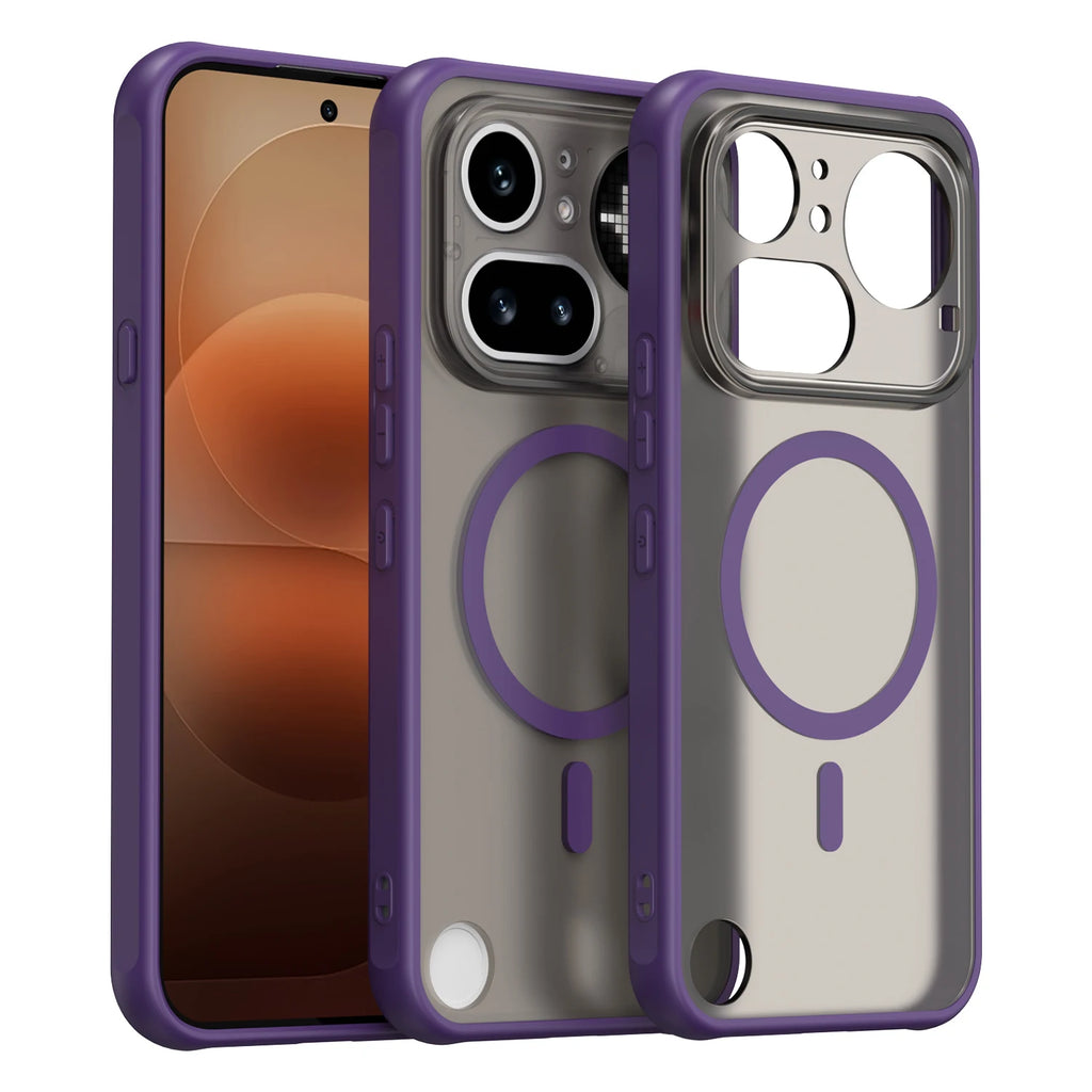 Matte Clear Magnetic Case for Nothing Phone 4A Pro 3A Pro 3A Lite