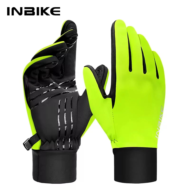 Winter Cycling Gloves Waterproof Touchscreen Fleece Thermal Bike Main image