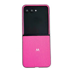Leather Candy Color Flip Case for Motorola Razr 70 60 50 Ultra