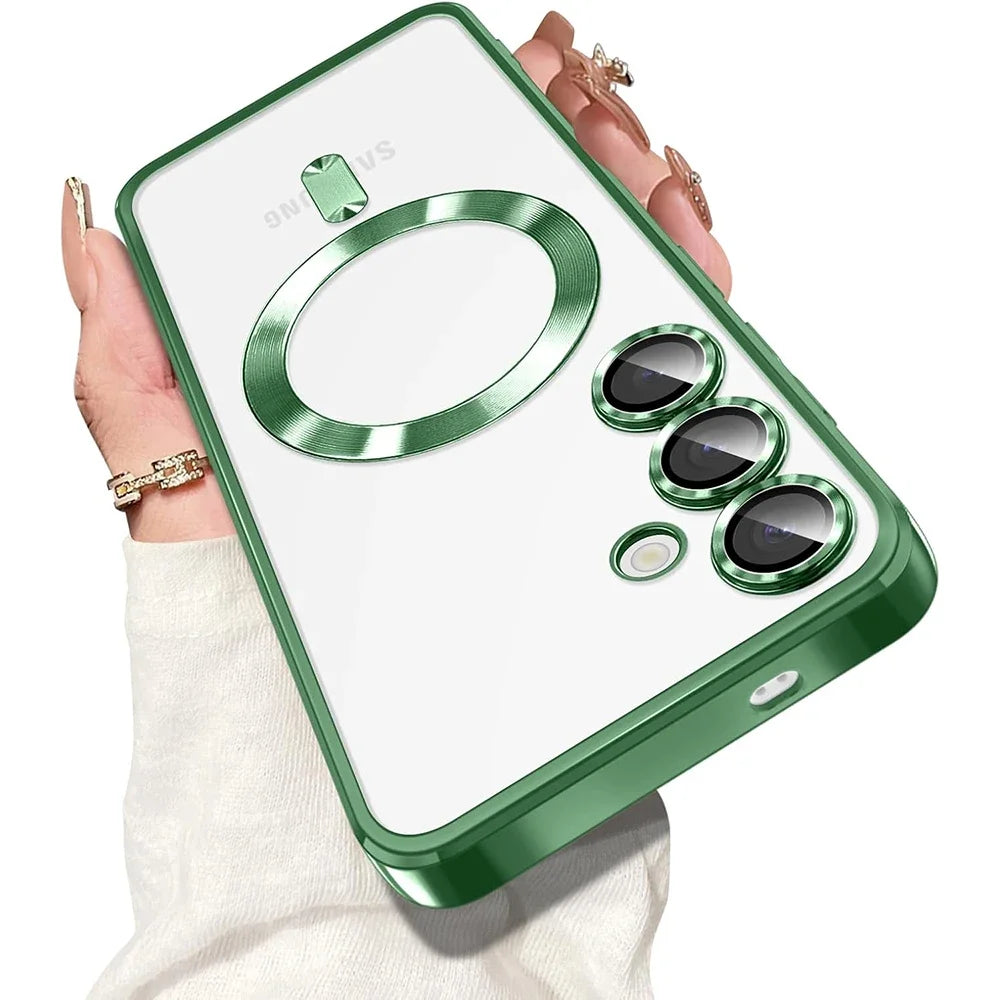 Luxury Magnetic MagSafe Case for Samsung Galaxy S21 S23 S24 S25 S26
