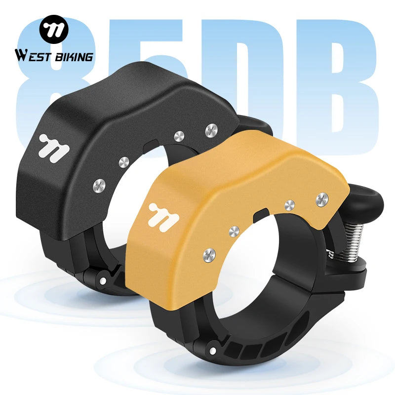 WEST BIKING Aluminum Bike Bell 85dB Loud Handlebar Warning Horn Secondary image