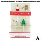 Christmas Fruit Fork Set Santa, Snowman & Elk Cupcake Toppers Decorations