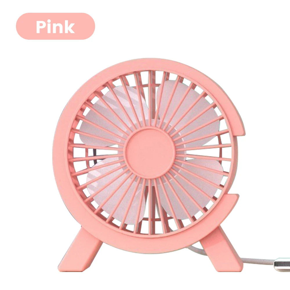 Mini USB Rechargeable Table Fan Portable Desk Fan