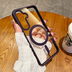 MagSafe Magnetic Clear Case for Samsung Galaxy S22 S23 S24 S25 S26