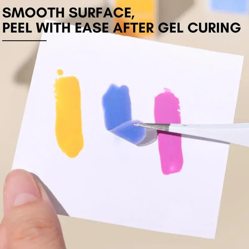 50Pcs Gel Nail Polish Palette Paper Disposable Nail Art Mixing Tool
