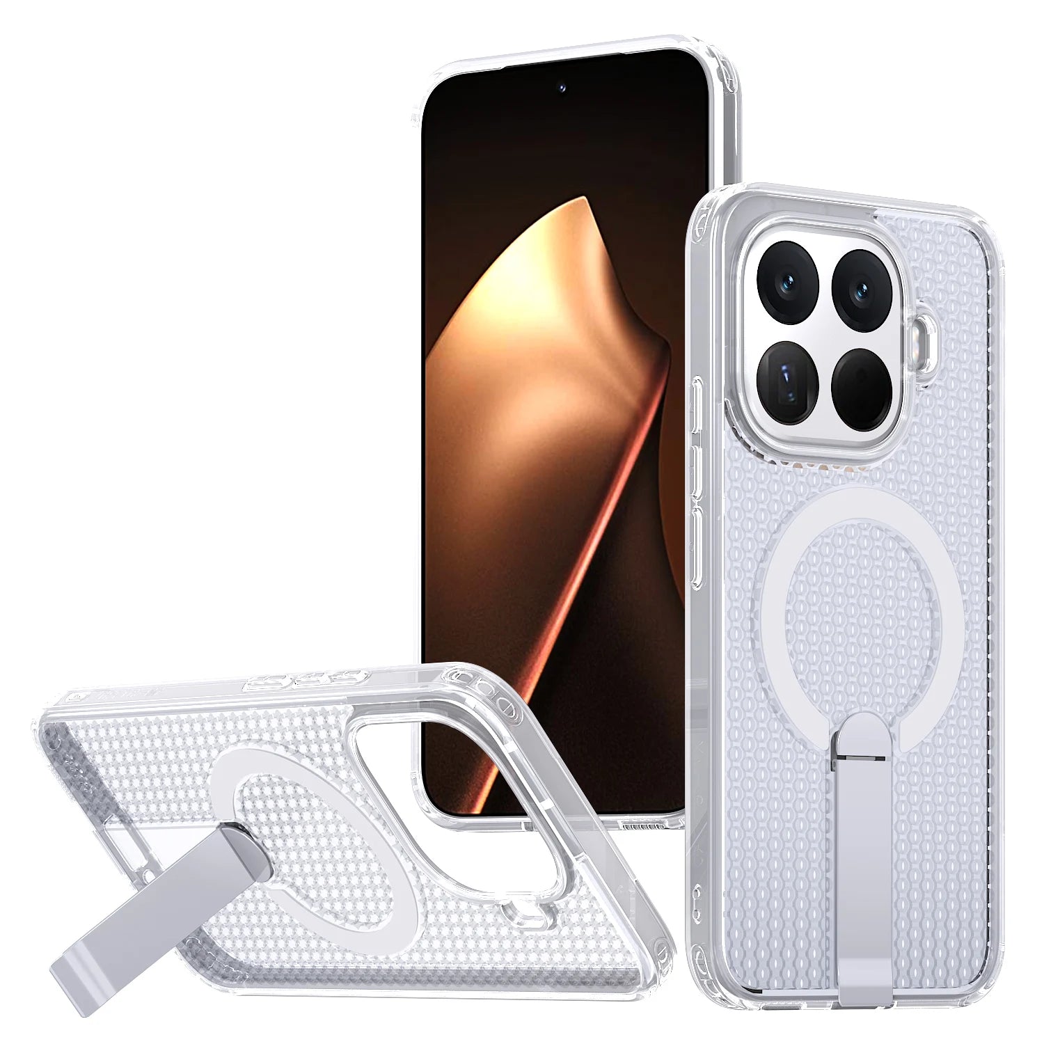 MagSafe Cooling Stand Case for Xiaomi 14T 15T 17T Poco X7 Pro Cover