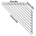 Roll-Up Triangle Dish Drying Rack Foldable Sink Corner Organizer
