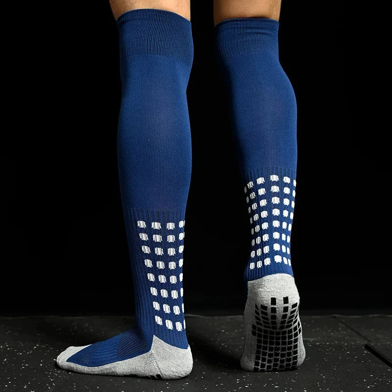 Football Grip Socks Anti Slip Silicone Calf Soccer Sports Socks
