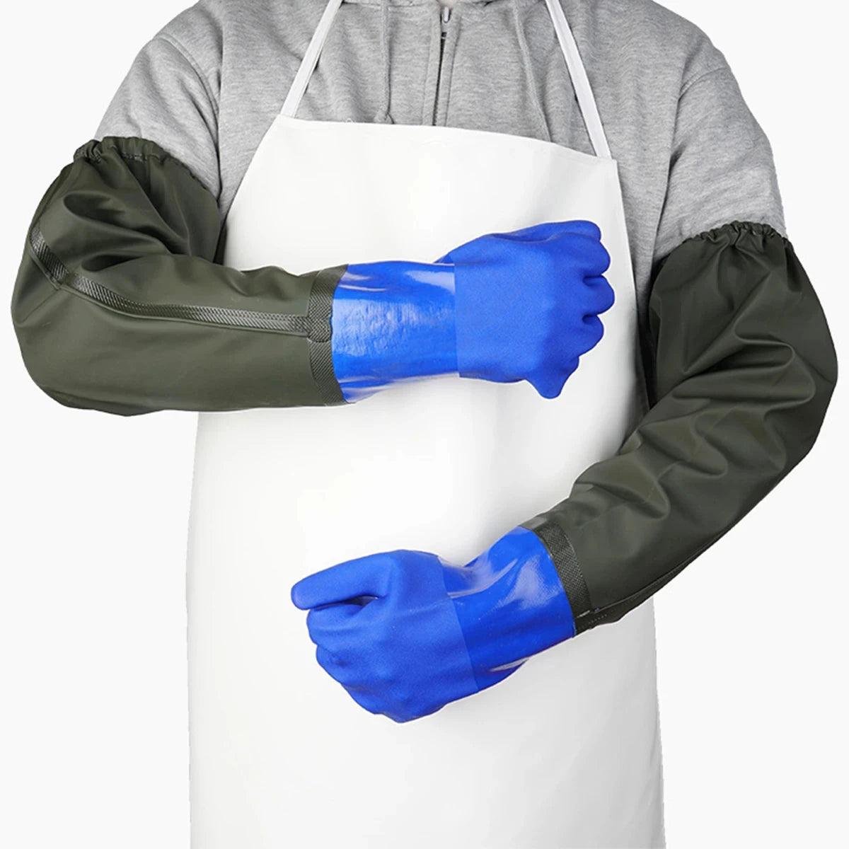 Long Waterproof Rubber Gloves Heavy Duty Work Gloves Main image